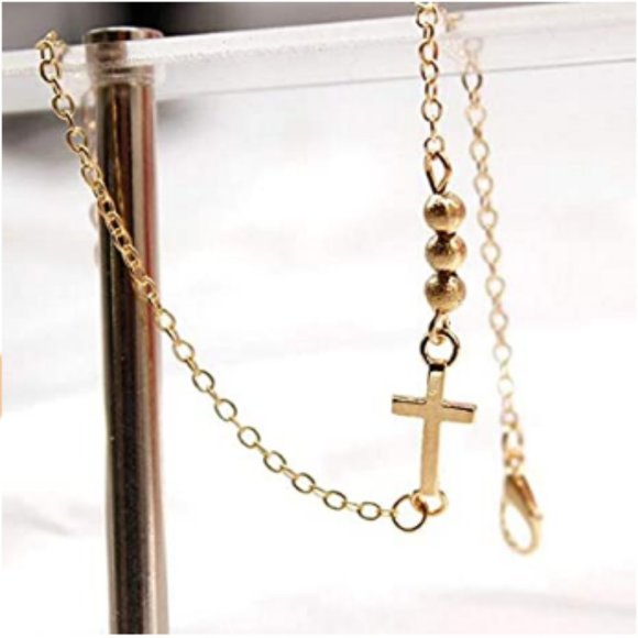 Sweet Cross Hand Chain Beads Bangle - Picture 6 of 7